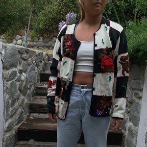 VINTAGE Ugly Christmas Sweater Rudolph Reindeer